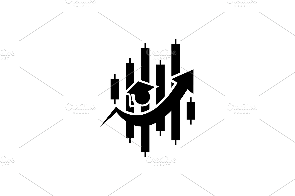 Trading Education Icon Logo, a Branding & Logo Template by Advateik ™ (Photo 2 of 3)