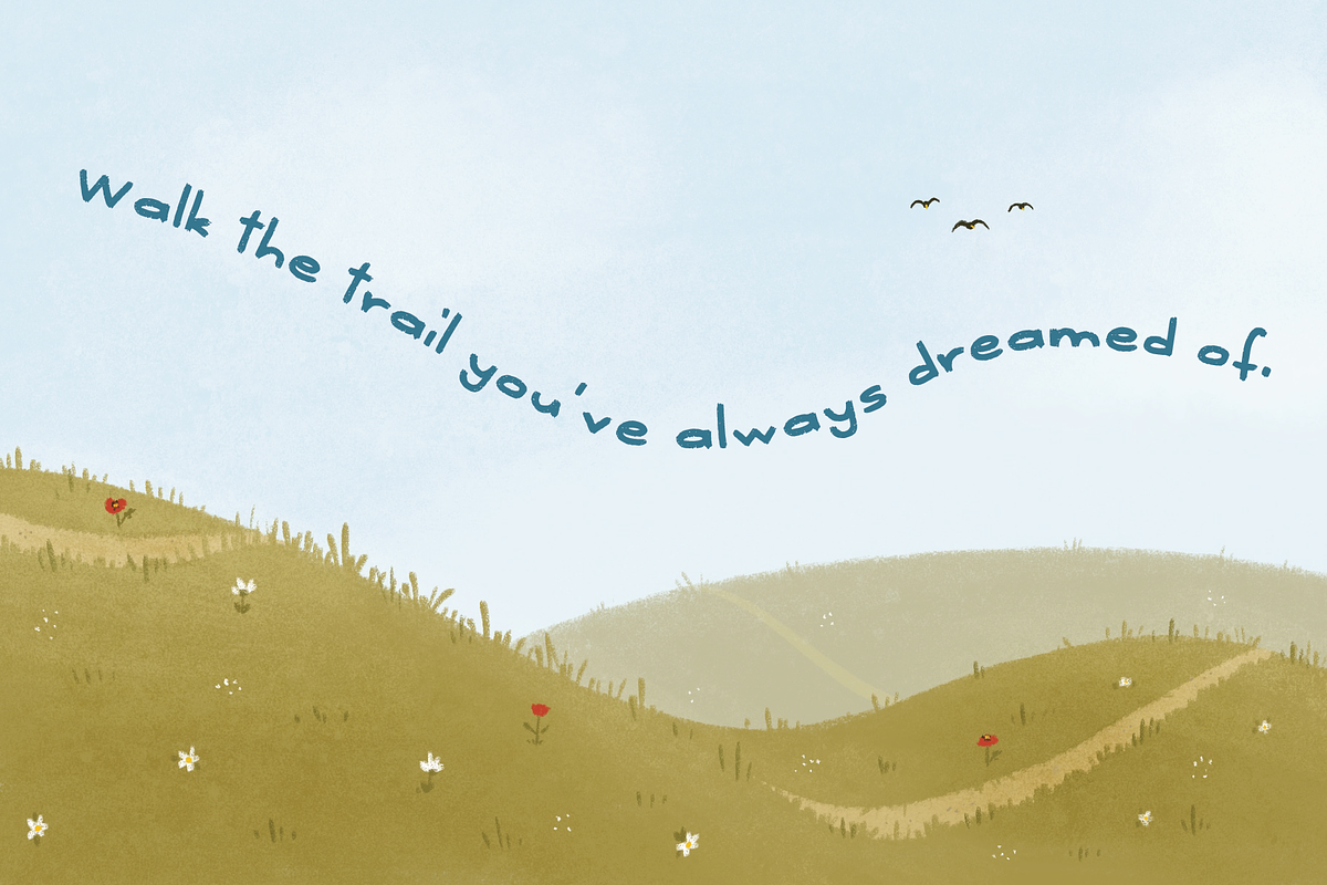 Hiking Trail, a Handwritten Font by Jelena Sardi (Photo 3 of 4)