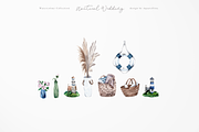 Nautical Beach Wedding Illustrations, a Decorative Illustration by Aquarellina (Thumbnail 22 of 34)