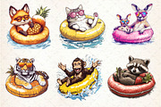 Summer Animals on Float Sublimation, an Illustration by Dream Creation (Thumbnail 3 of 6)