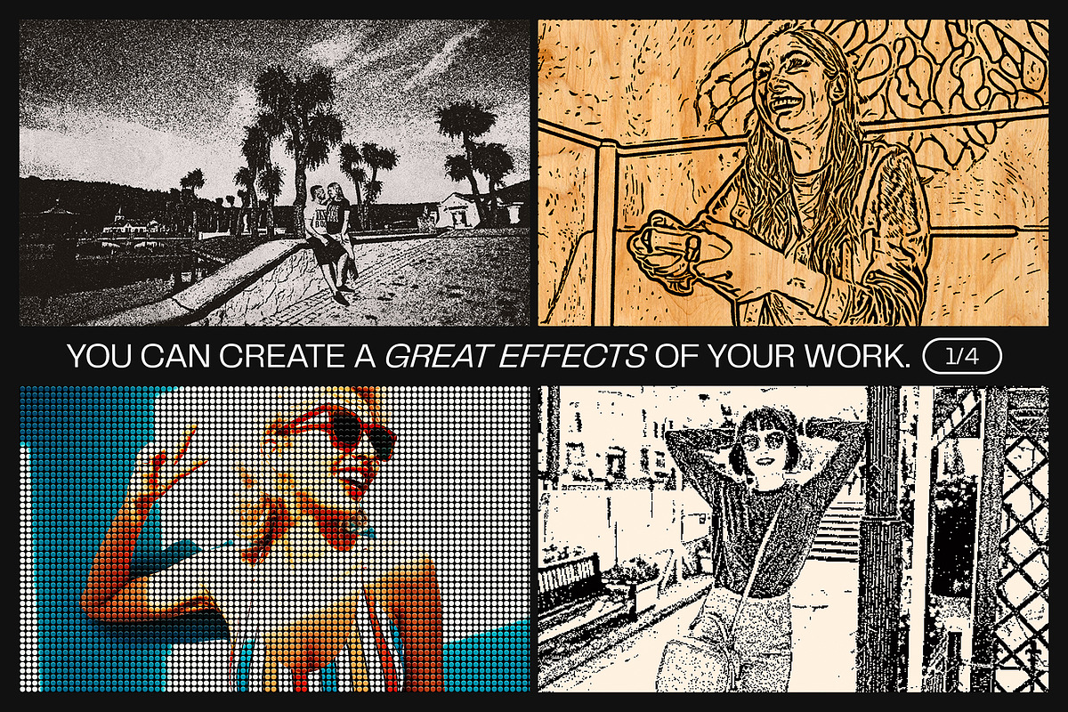 12 Photo Effect Templates, a Layer Style Add-On by iDoodle Studio (Photo 3 of 6)