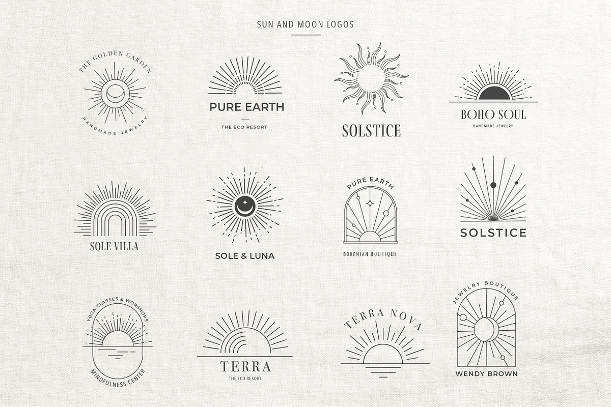 Bohemian Minimal Logos collection, a Branding & Logo Template by Marish (Photo 7 of 13)