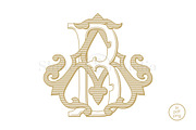 AB Monogram BA Monogram, an Illustration by Shuler Studio (Thumbnail 2 of 6)