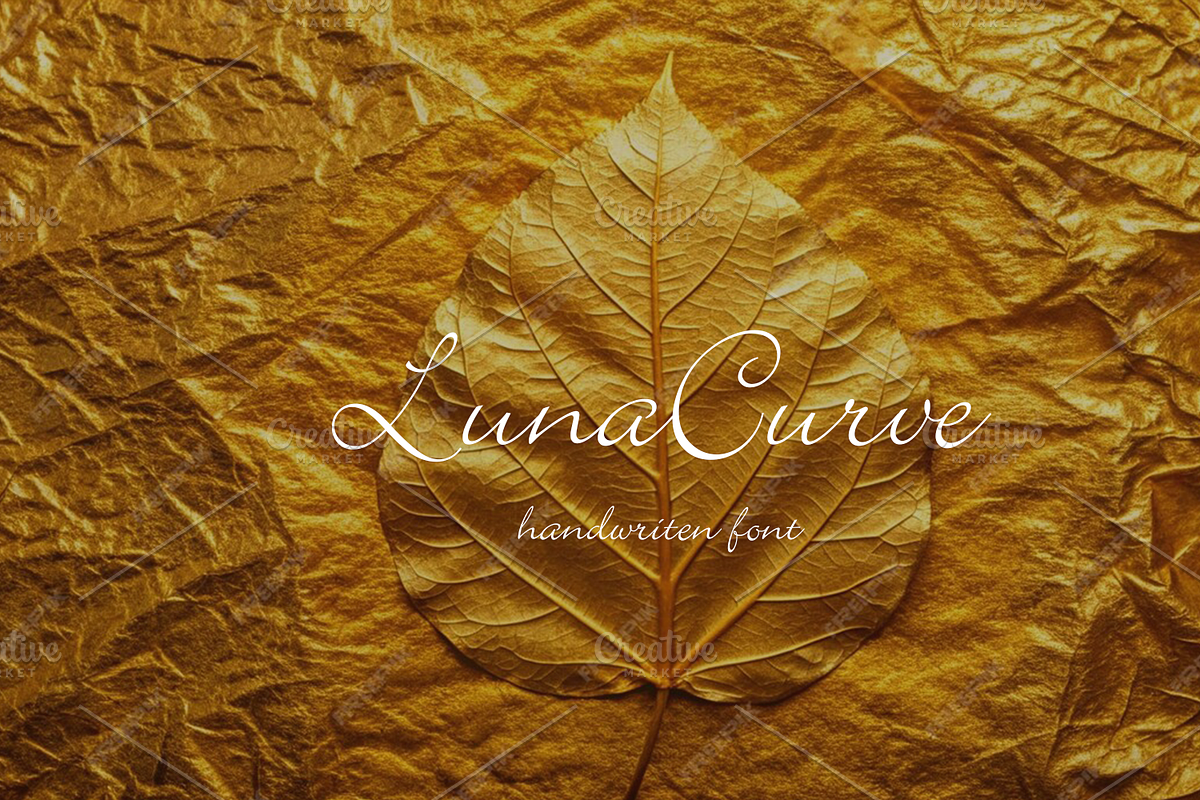 LunaCurve font-011-24, a Handwritten Font by canve (Photo 1 of 3)
