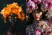127 Fashion models in flowers, a Beauty & Fashion Photo by Handmadefont (Thumbnail 9 of 15)