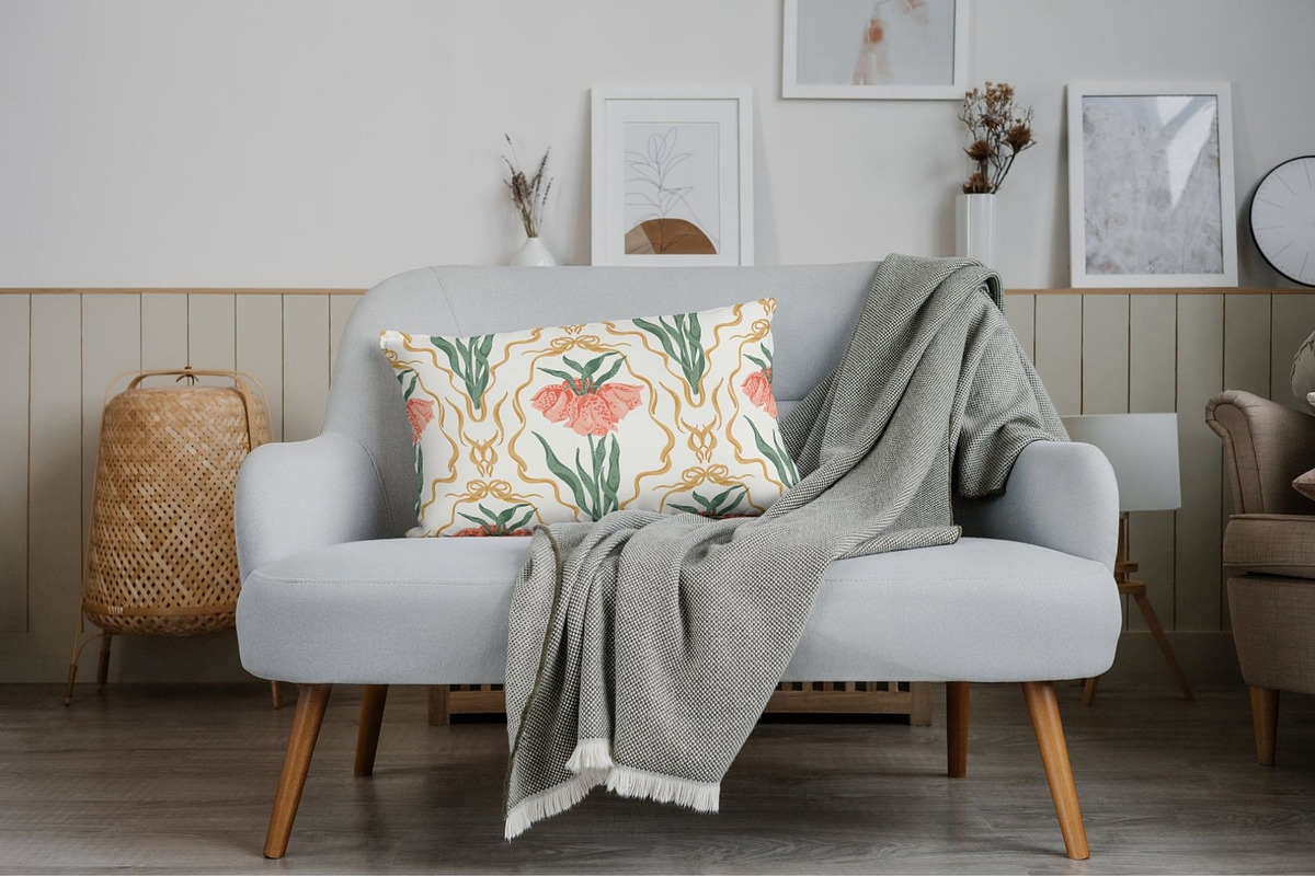 Elegant Art Nouveau Floral Pattern, a Pattern Graphic by PaperJamLab (Photo 4 of 7)