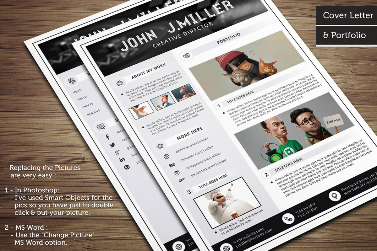 The X, a Resume Template by CodePower (Photo 3 of 5)