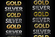 50 Gold & Silver Text Styles, a Layer Style Add-On by Graphicsfuel (Thumbnail 3 of 3)