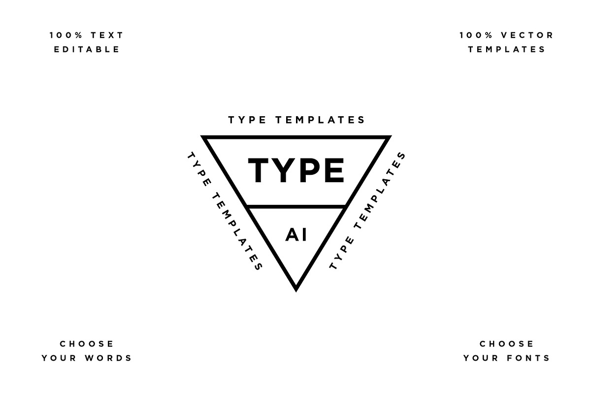 Type Template Vol. 1, a Branding & Logo Template by Misc. Loot Co.