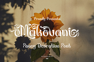 Makovani - Fancy Font
