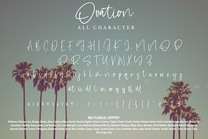 Ovation - Cool Calligraphy Font