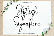 Stylish Signature, a Handwritten Font by InermediaSTUDIO (Thumbnail 1 of 8)