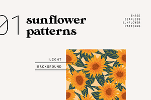 Autumn Sunflower Patterns