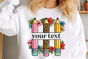 Personalized pencils with leopard pn, an Illustration by Libby Wishes (Thumbnail 4 of 6)
