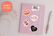 Love Stickers | Valentine Clipart, a Stationery Template by AnnaViolet_store (Thumbnail 7 of 9)
