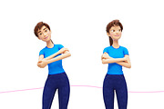 Jenny Cartoon 3D Character Promo Set, a Person Illustration by Oleg Ribar (Thumbnail 11 of 26)