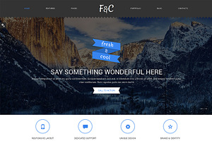 Fresh & Cool Bootstrap Theme