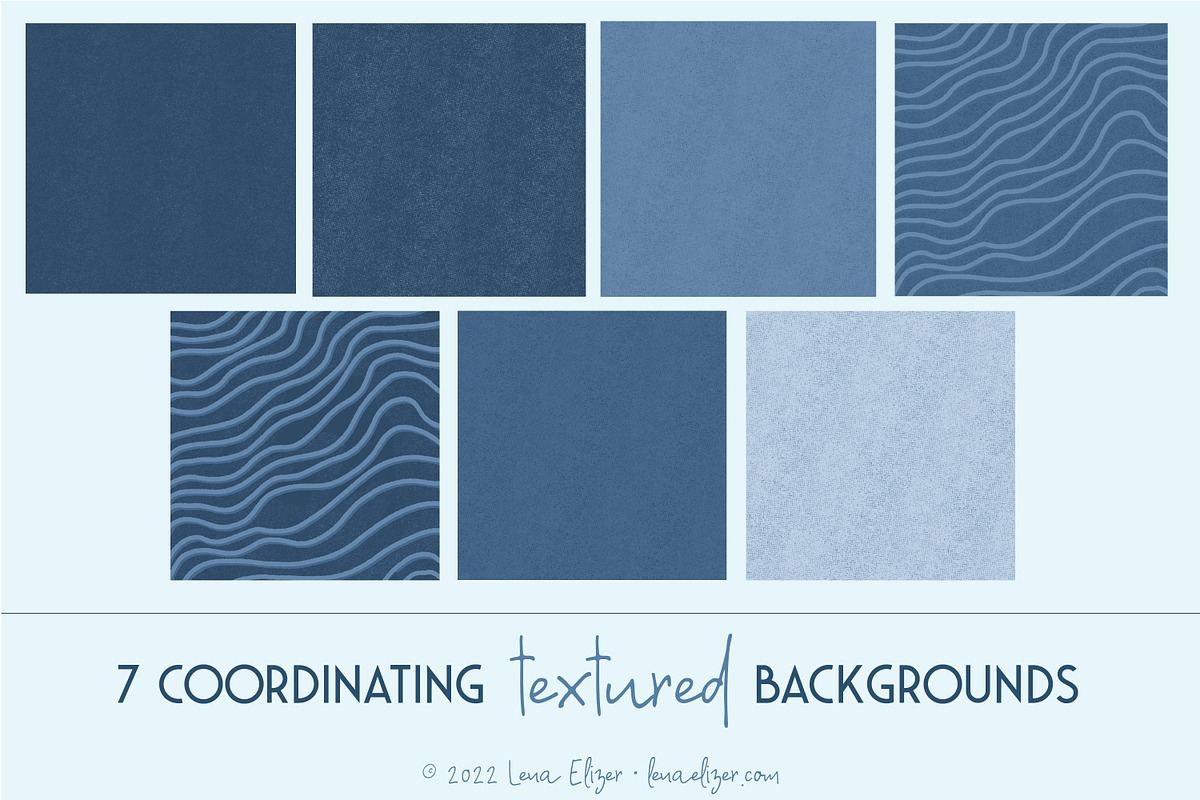 Dusty Blue Instagram Canva Templates, a Social Media Template by Lena Elizer Art + Design (Photo 3 of 6)