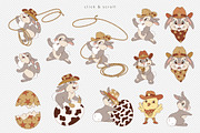 Western Easter Howdy Bunny Cowboy, an Illustration by @olga.angelloz (Thumbnail 2 of 2)