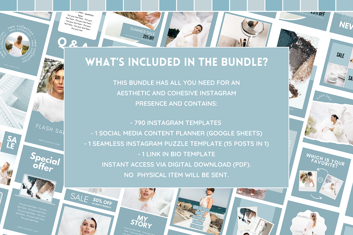 Blue Instagram Mega Bundle preview 2