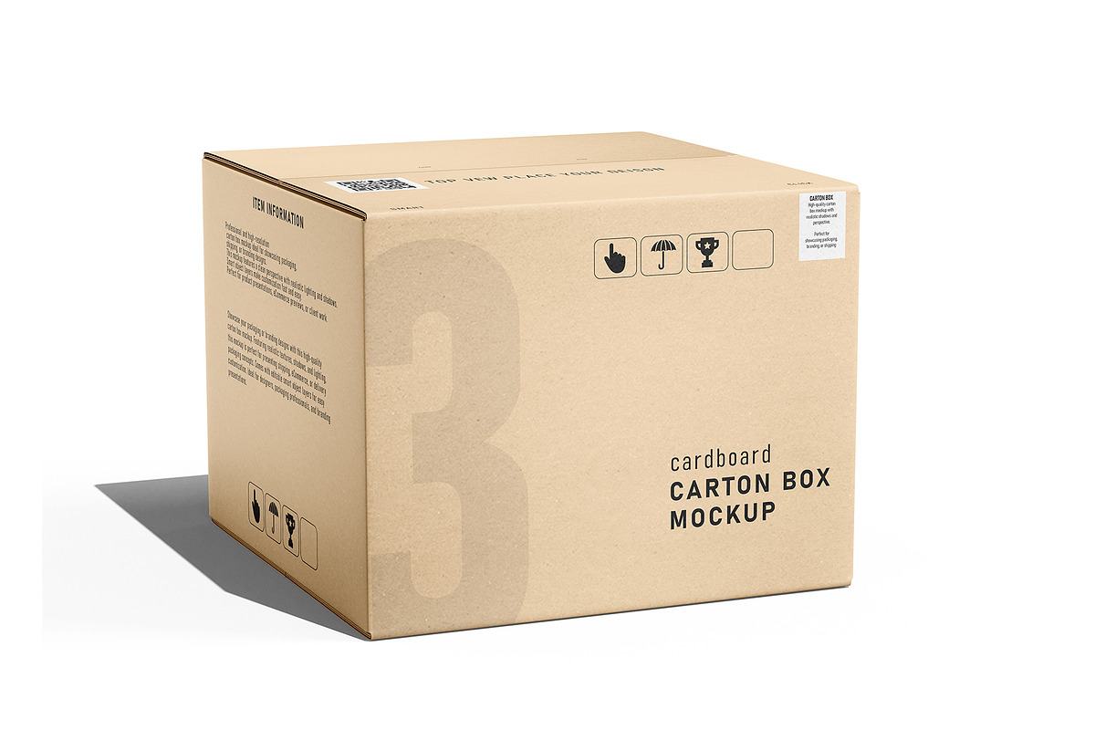 Carton Box Mockup Premium PSD Bundle, a Packaging Mockup by pixelmock (Photo 18 of 18)