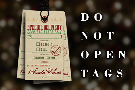 Special Delivery Christmas Tags