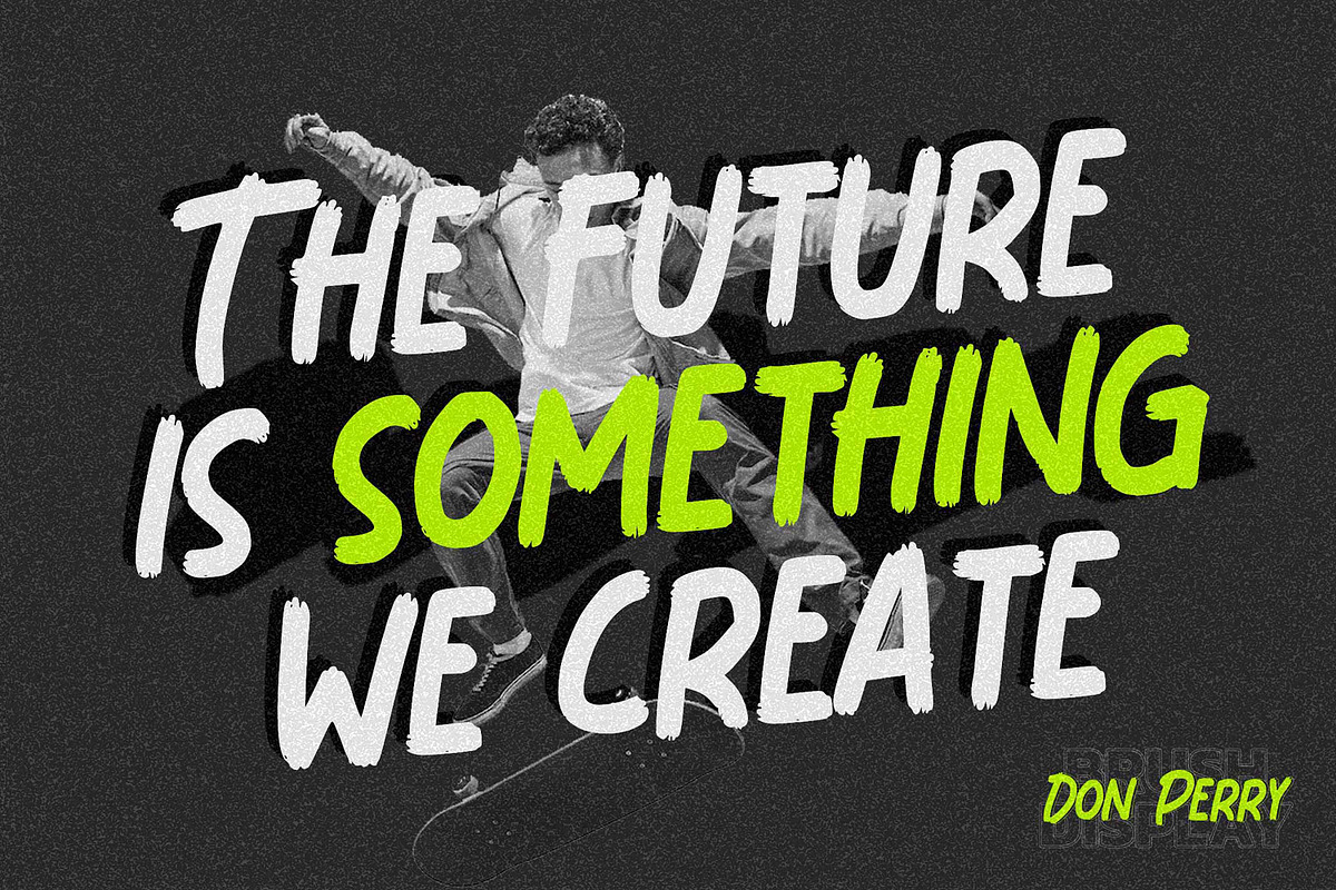 Don Perry - Brush Display Font, a Font by Gassstype (Photo 4 of 7)