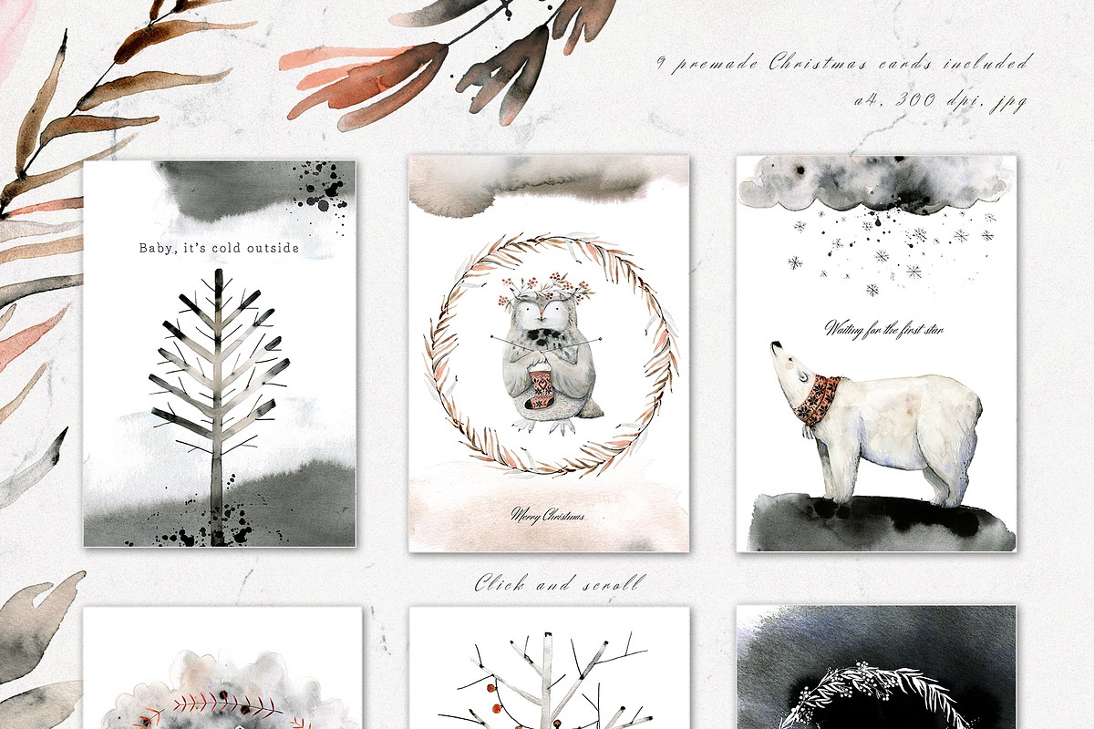 Dark Winter Bundle, an Illustration by Bibela (Photo 12 of 14)