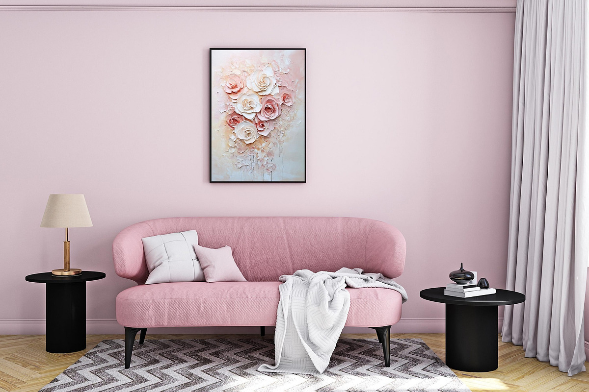 Textural Floral Wall Art Collection, an Illustration by PrintablesByFranklyn (Photo 9 of 10)