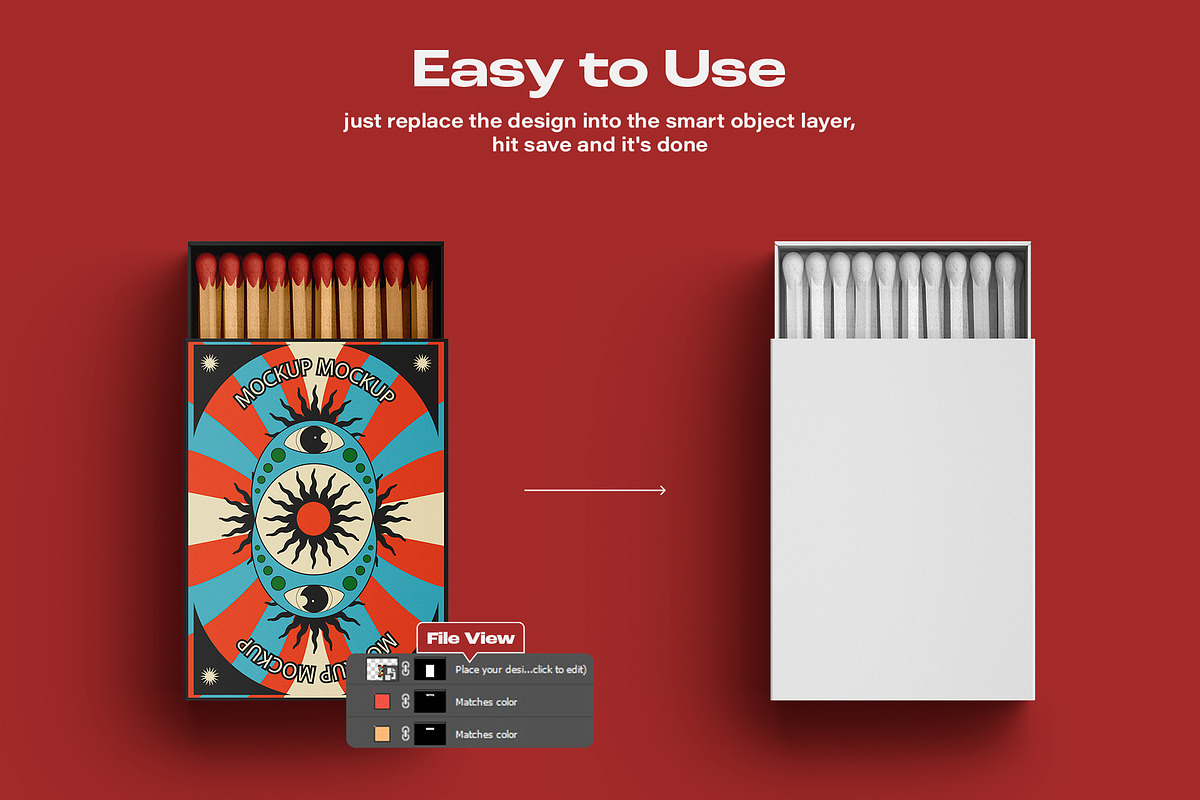 Match Box Mockup Set, a Packaging Mockup by ForgeDesign (Photo 2 of 10)