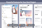 Monely – Finance App Landing Page, an UI Kit Template by AtelierDuVow (Thumbnail 3 of 5)
