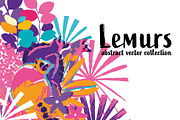 Lemurs, an Animal Illustration by Ekaterina Glazkova (Thumbnail 1 of 5)