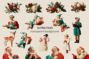 VINTAGE CHRISTMAS CLIPART COLLECTION, a Seasonal Illustration by Some Little Things (Thumbnail 2 of 8)