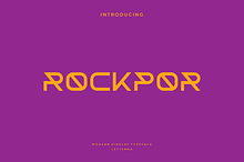 Rockpor - Modern Futuristic Typeface