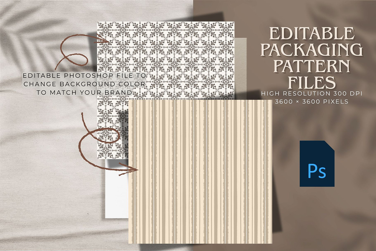 Branding Editable Package Patterns, a Pattern Graphic by Studio Print Co. (Photo 9 of 14)