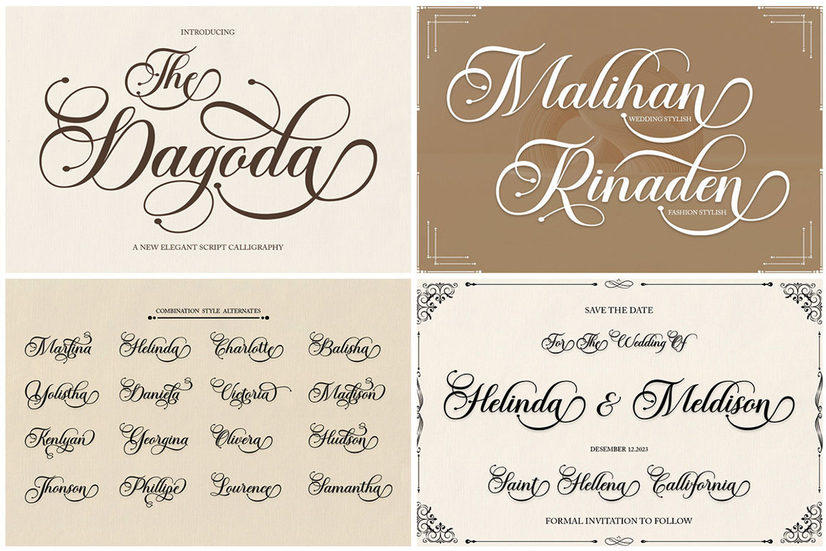 The Modern Calligraphy Font Bundle, a Script Font by Has_rizal (Photo 18 of 28)