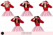 Valentine Clipart bundle png, a Person Illustration by Parinaz Wadia Design (Thumbnail 4 of 10)