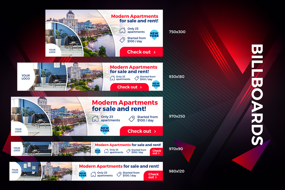 26 Web Banners for Google Adwords, a Templates & Theme by Better Be a Designer (Photo 2 of 6)