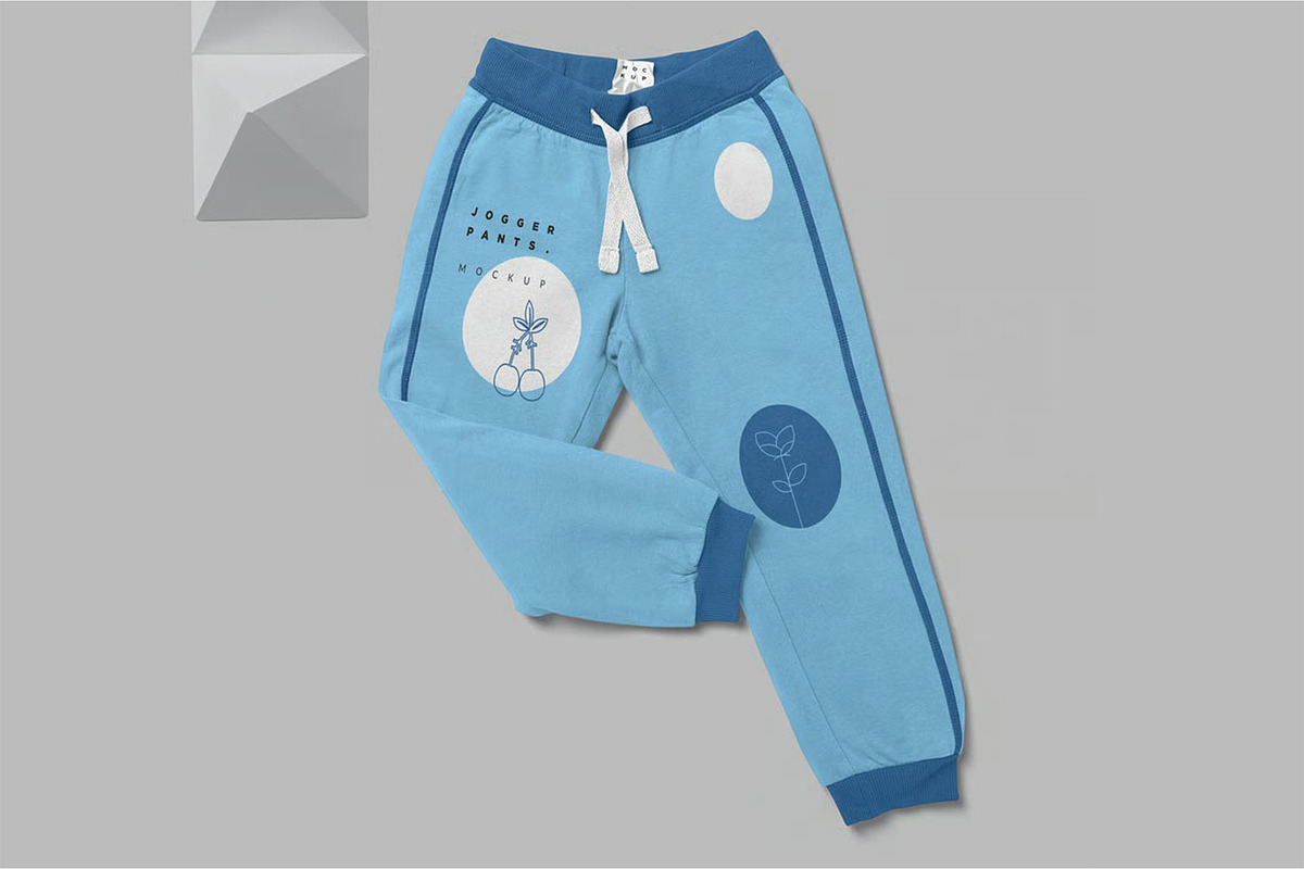 Kids Jogger Pants Mockups, a Bottom Mockup by megostudi0 (Photo 6 of 7)