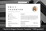 Resume/CV Minimalist photo template, a Resume Template by The Career Lab (Thumbnail 1 of 10)