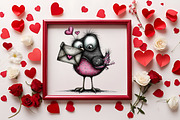 Cute Watercolor Valentines Clipart B, an Illustration by RobertsArt (Thumbnail 7 of 7)