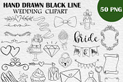 Hand Painted Wedding PNG Black Line, a Person Illustration by PatternPalette (Thumbnail 2 of 7)