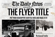 Photoshop Newspaper Template, a Flyer Template by Newspaper Templates (Thumbnail 1 of 5)