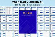 2026 Daily Journal KDP Interior, a Stationery Template by Shumaya (Thumbnail 1 of 4)