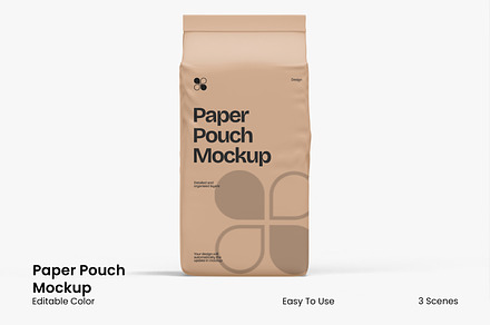 Paper Pouch Mockup, a Packaging Mockup by Unerispace