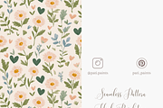 Floral Daisy Seamless Pattern PNG wi, a Pattern Graphic by Pati Charm Studio (Thumbnail 5 of 7)