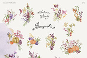 Autumn Whimsy Handpainted Florals, a Seasonal Illustration by SunnyAfternoons (Thumbnail 7 of 23)