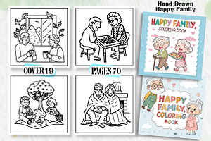 Hand Drawn Happy Family Coloring Boo, an Arts & Entertainment Photo by Wow Magic