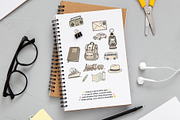 Vintage Travel Illustration Bundle, an Object Graphic by Housui Patterns (Thumbnail 3 of 6)