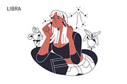 Zodiac signs women, astrology set, a Person Illustration by Good Studio (Thumbnail 8 of 16)